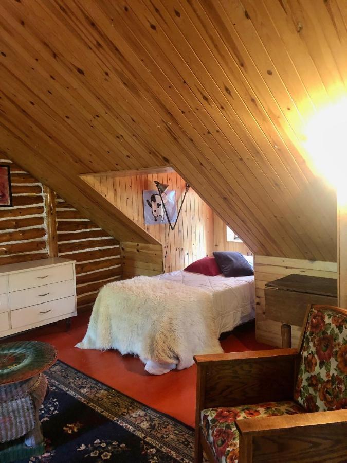 Chalet En Bois Rond Mauricie Saint-Alexis-des-Monts Exteriér fotografie